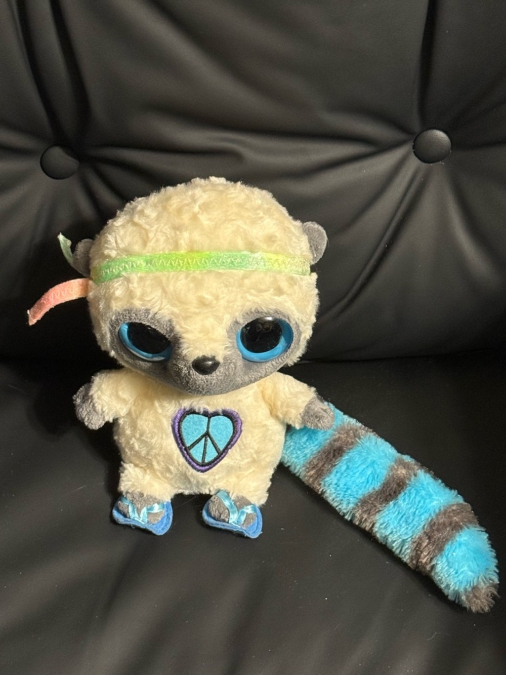 YooHoo & Friends Lemur Plush Blue Tail Big Eyes Aurora Stuffed Animal